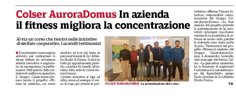 Corporate Wellness: prima edizione di fitness in azienda