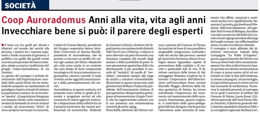 "Purché siano grigi solo i capelli" - Gazzetta di Parma, 25 marzo 2018