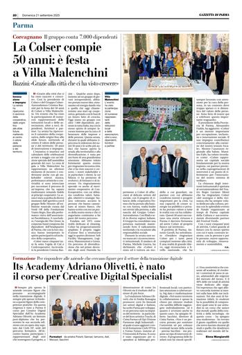 Colser compie 50 anni: è festa a Villa Malenchini