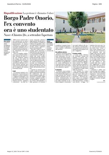 Chiostro 26 Student House & Hotel | Un nuovo progetto firmato COLSER