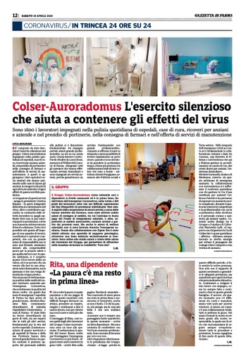 Operatori del Gruppo in prima linea per il contenimento del Covid-19
