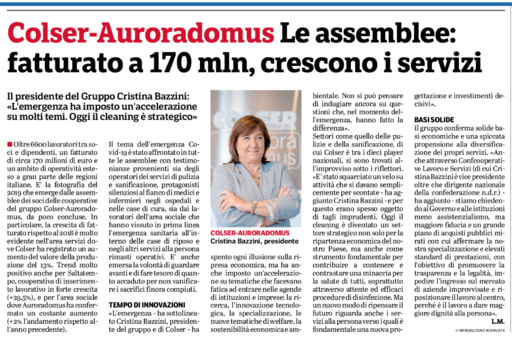 Assemblea Generale 2020: fatturato a 170 mln, servizi in crescita e alta specializzazione